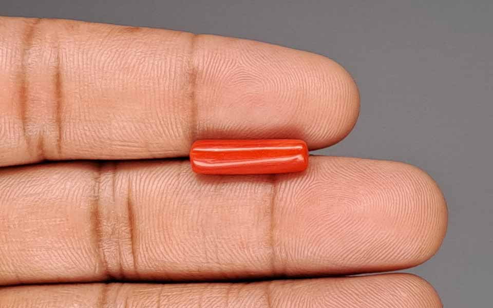 Red Coral (Moonga) Gemstone - 4.01 Carats