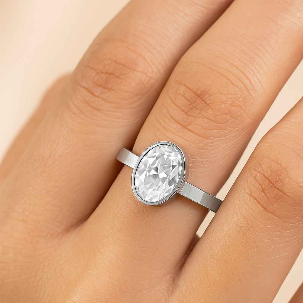 Timeless Women’s Zircon Stone Ring in 925 Silver