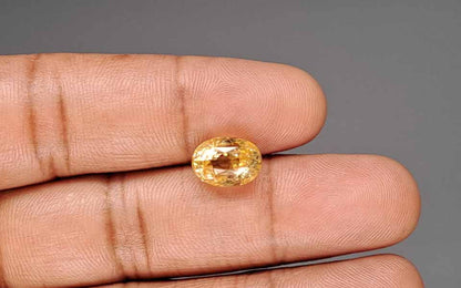 Yellow Sapphire (Pukhraj) Gemstone - 6.16 Carats