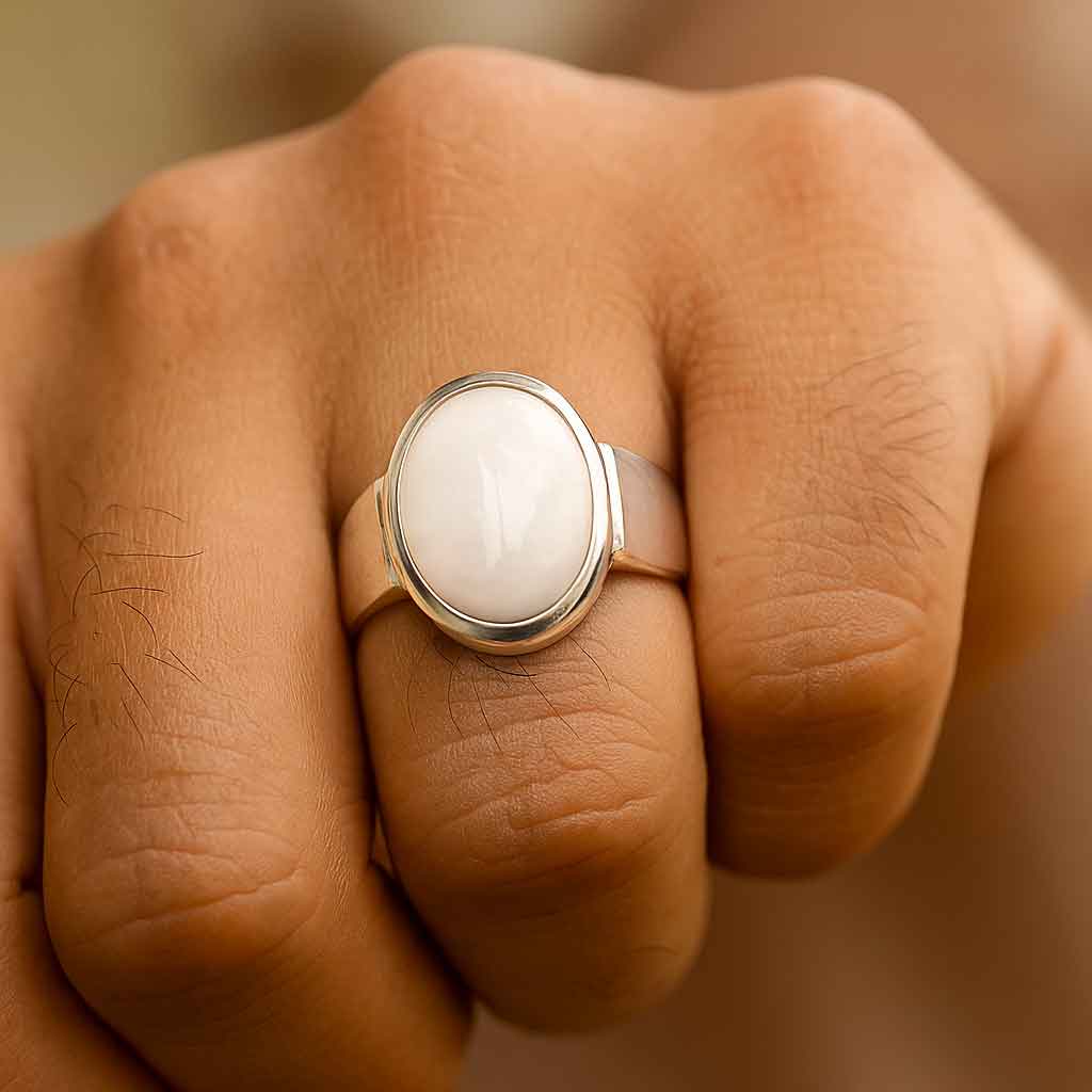 Luxury Handmade 925 Silver Opal Ring for Men