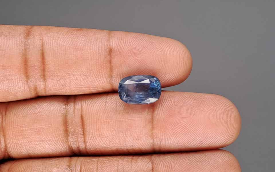 Blue Sapphire (Neelam) Gemstone - 6.16 Carats