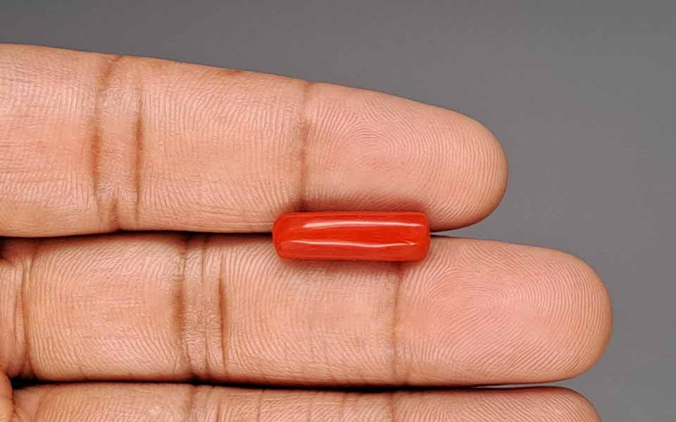 Red Coral (Moonga) Gemstone - 5.31 Carats