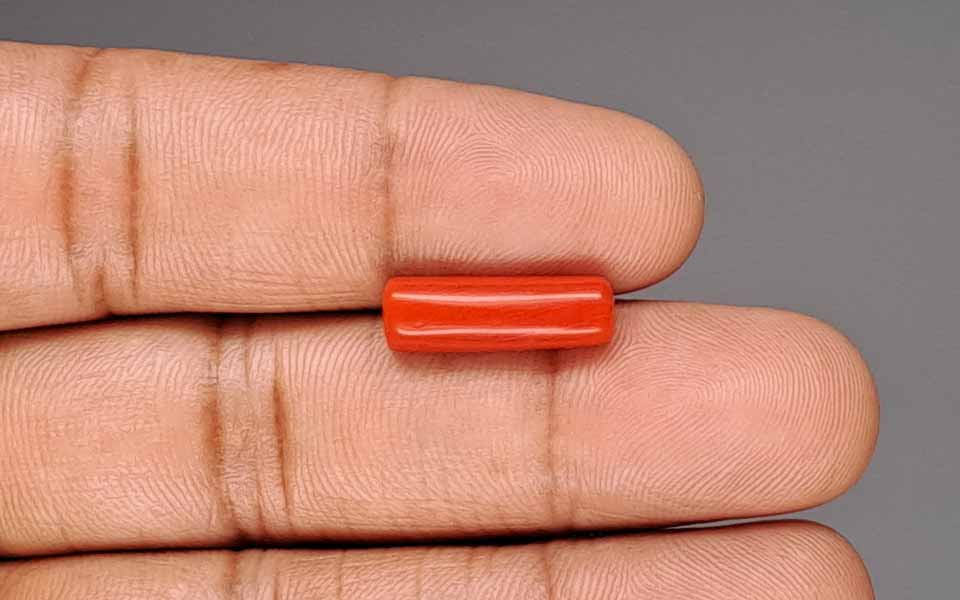 Red Coral (Moonga) Gemstone - 4.72 Carats
