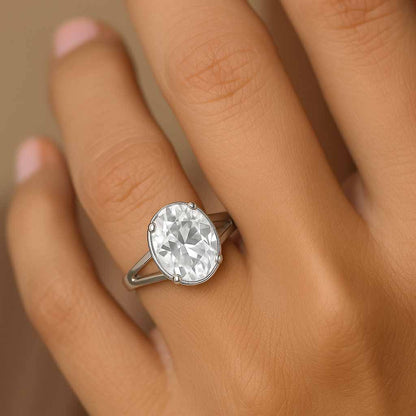 Royal Sterling Silver Zircon Stone Ring for Women