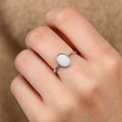 Grand Heritage 925 Sterling Silver Opal Ring For Ladies