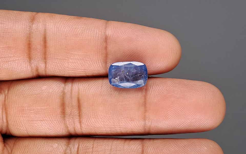 Blue Sapphire (Neelam) Gemstone - 6.17 Carats