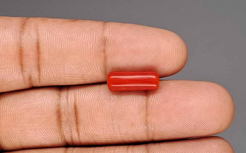 Red Coral (Moonga) Gemstone - 4.15 Carats