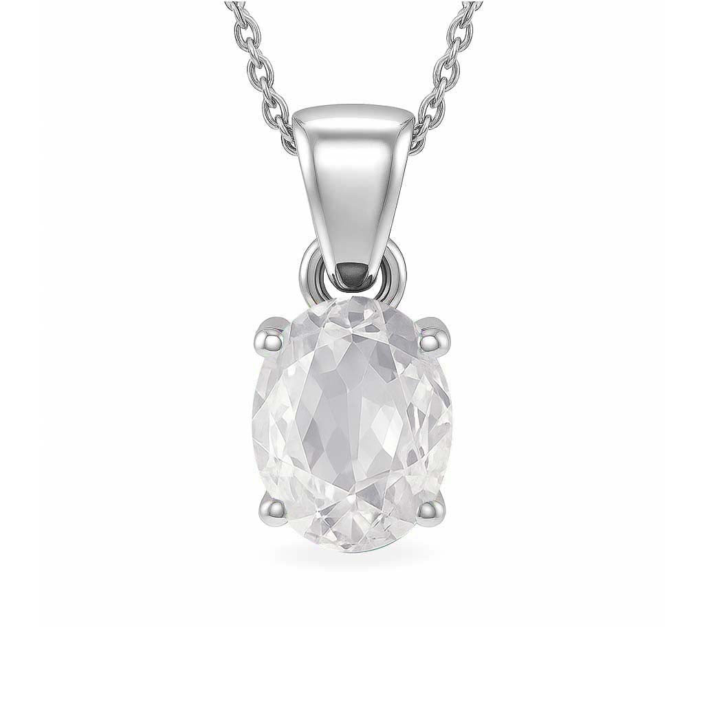 Premium Royal Sterling Silver Zircon Pendant