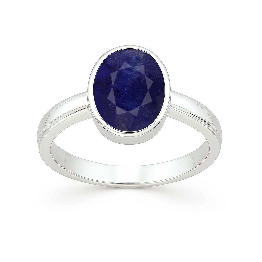 Women’s Luxury Neelam (Blue Sapphire) Ring in 925 Sterling Silver