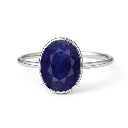 Women’s Classic Blue Sapphire Ring in Genuine Sterling Silver