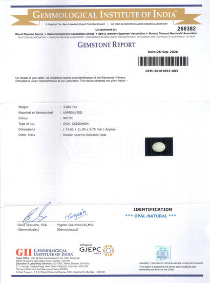 Opal - 4.86 Carats