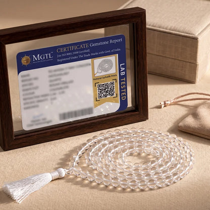 Original Sphatik Jaap Mala (Quartz - 6.00 MM)