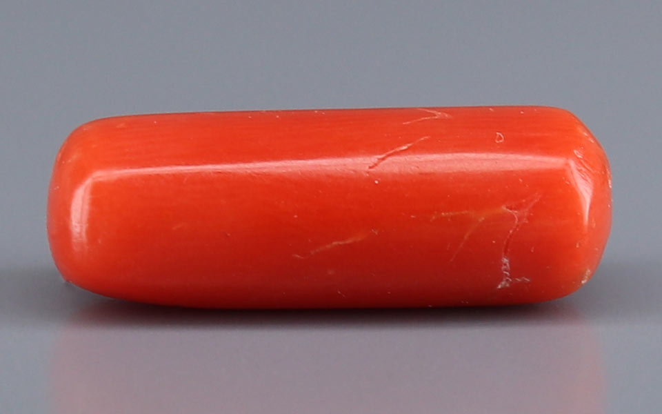 Red Coral (Moonga) Gemstone - 6.72 Carats