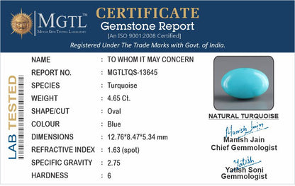 Turquoise - 4.65 Carats