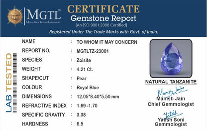 Tanzanite - 4.21 Carats
