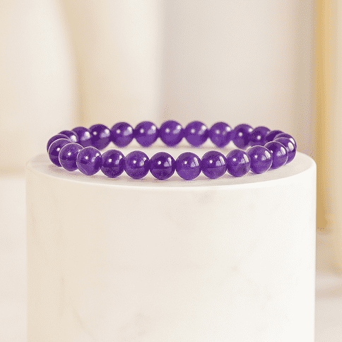 Wellness Amethyst Natural Stone Bracelet