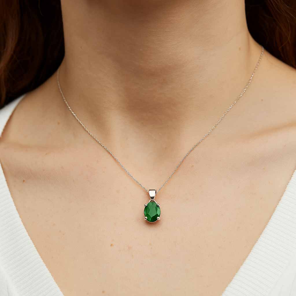 Premium Handcrafted Emerald Stone Pendant
