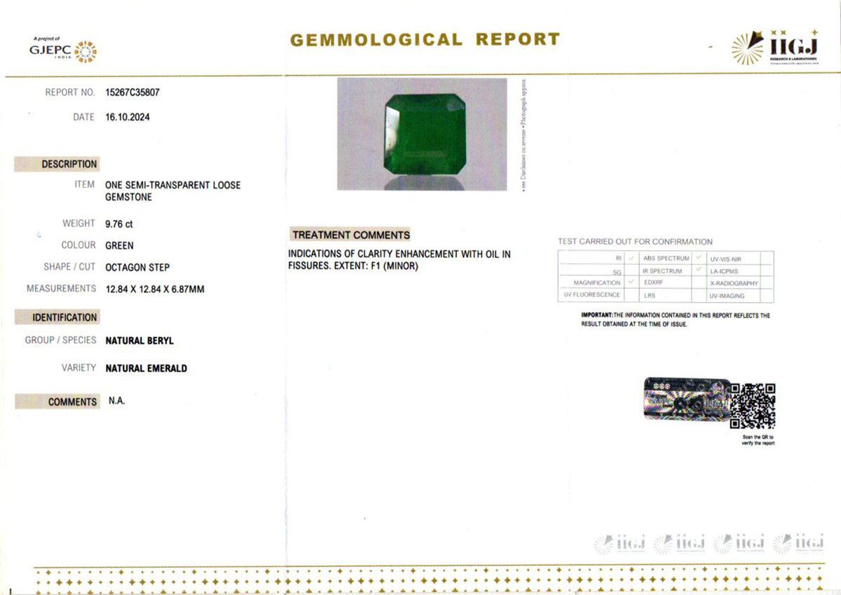 Emerald (Panna) - 9.76 Carats