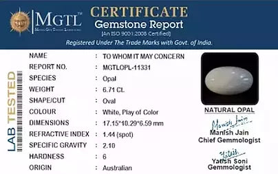 Opal - 6.71 Carats