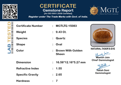 Tiger Eye - 9.43 Carats