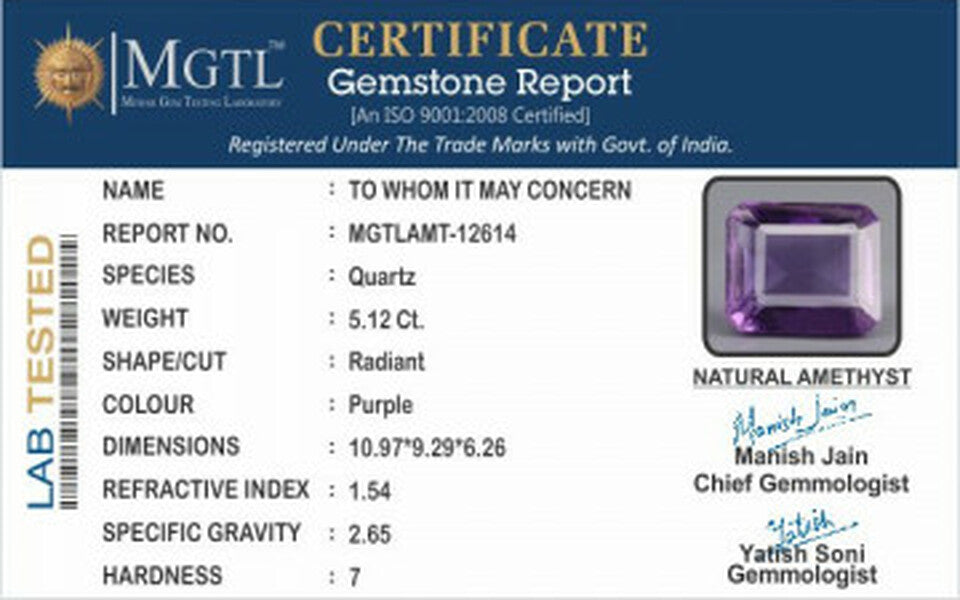 Amethyst - 5.12 Carats