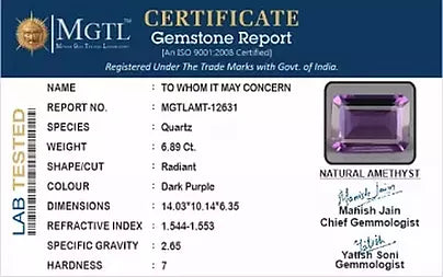 Amethyst - 6.89 Carats