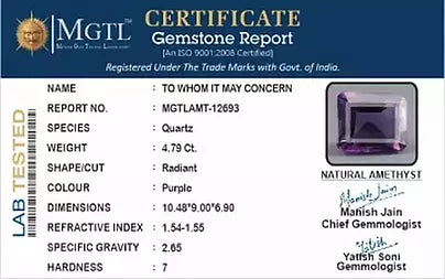Amethyst - 4.79 Carats