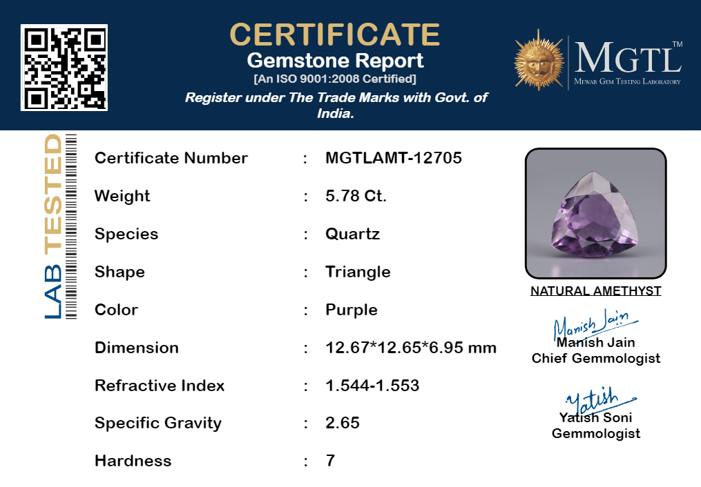 Amethyst - 5.78 Carats