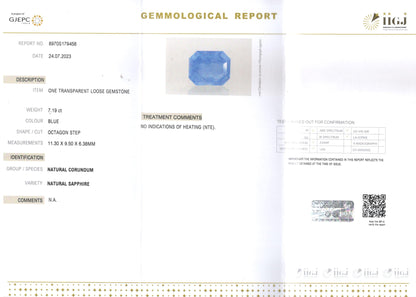 Blue Sapphire - 7.19 Carats (Neelam - 7.84 Ratti)