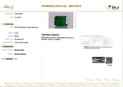 Emerald (Panna) - 8.10 Carats
