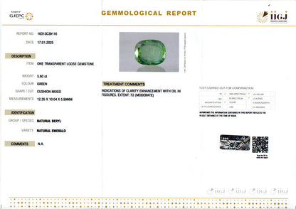 Emerald (Panna) - 5.60 Carats