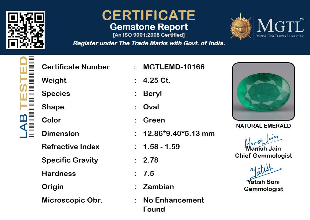 Emerald (Panna) - 4.25 Carats