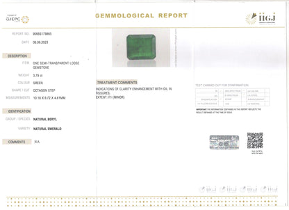 Emerald (Panna) - 3.79 Carats