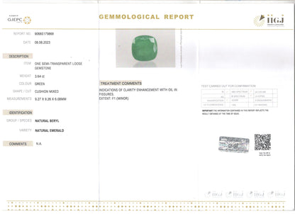 Emerald (Panna) - 3.64 Carats