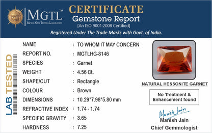 Hessonite (Gomed) - 4.56 Carats