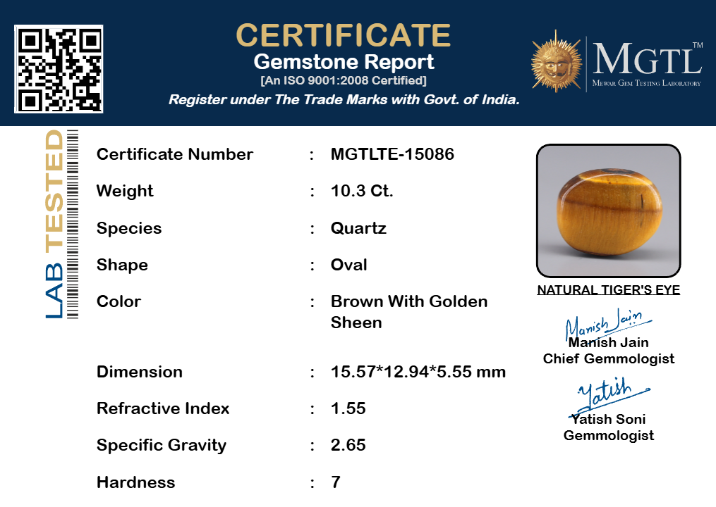 Tiger Eye - 10.30 Carats