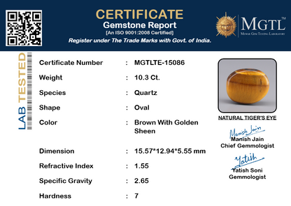 Tiger Eye - 10.30 Carats