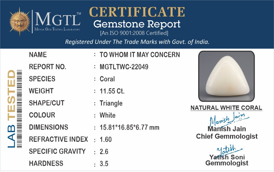 White Coral - 11.55 Carats