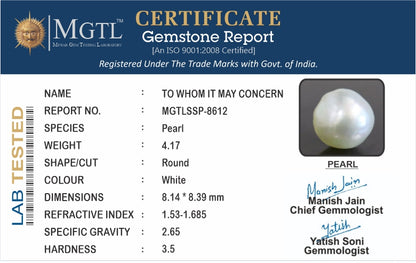 Keshi Pearl - 4.17 Carats (Moti - 4.55 Ratti)