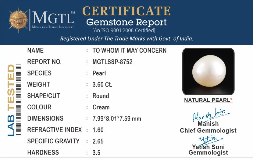 Keshi Pearl (Moti) - 3.60 Carats