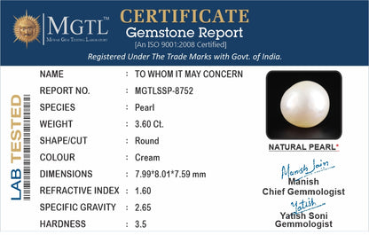 Keshi Pearl (Moti) - 3.60 Carats