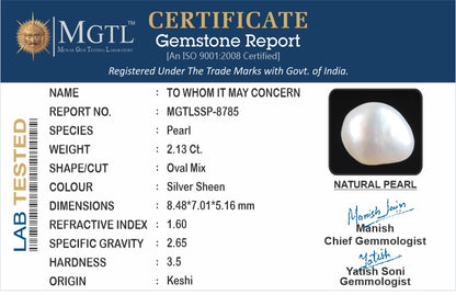 Keshi Pearl - 2.13 Carats (Moti - 2.32 Ratti)