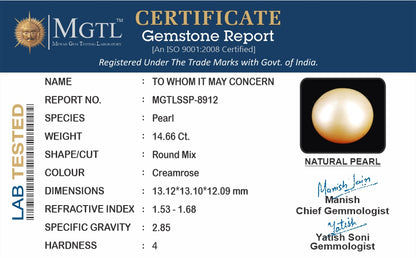 Keshi Pearl - 14.66 Carats (Moti - 15.98 Ratti)