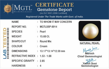 Keshi Pearl - 15.68 Carats (Moti - 17.09 Ratti)