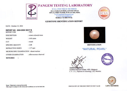 Keshi Pearl - 4.40 Carats (Moti - 4.80 Ratti)