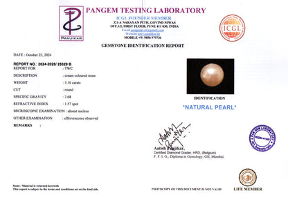 Keshi Pearl - 5.10 Carats (Moti - 5.56 Ratti)