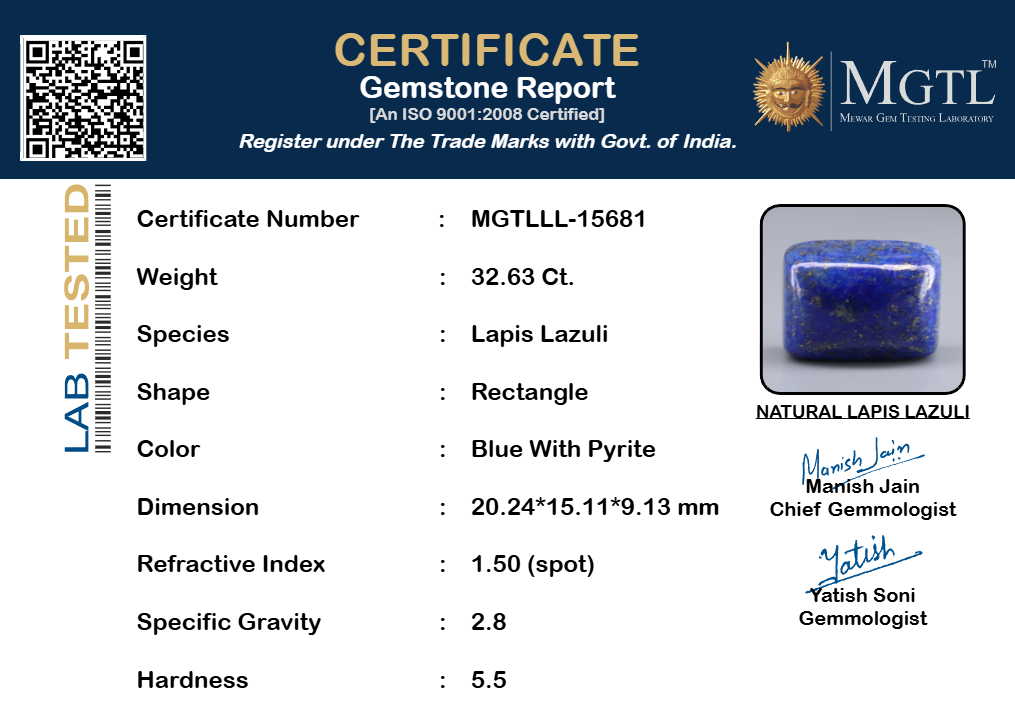 Lapis Lazuli - 32.63 Carats