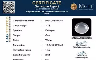 White Moonstone - 3.78 Carats