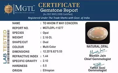 Fire Opal - 2.16 Carats