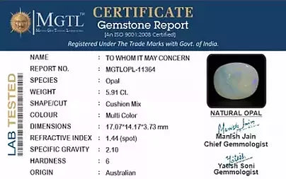 Opal - 5.91 Carats
